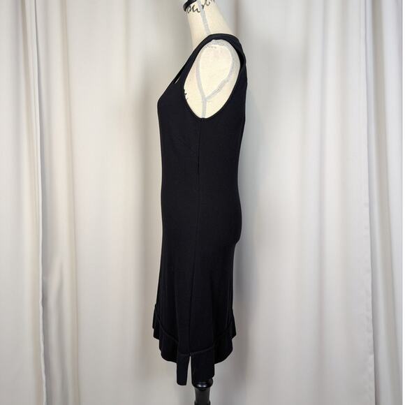 Y2K Cache Sleeveless Jersey Knit Sheath Dress with Cutouts Black Size M - Picture 12 of 14